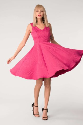 Closet |London Pink Sleeveless Skater Dress