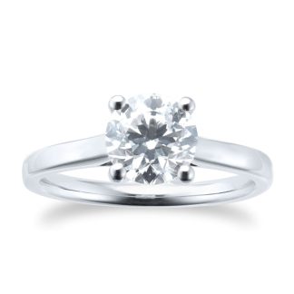 Platinum 1.5ct Diamond Solitaire Engagement Ring