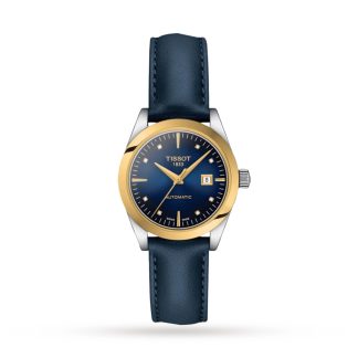 T-Gold T-My Lady 18K Gold Automatic 29mm Ladies Watch Blue