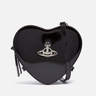 Vivienne Westwood Louise Heart Patent-Leather Crossbody Bag
