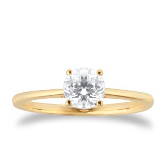 18ct Yellow Gold 0.70ct Round Solitaire Engagement Ring