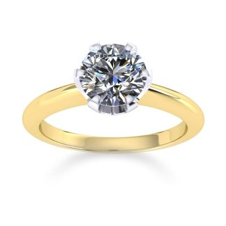 Hermione 18ct Yellow Gold 0.40ct Diamond Engagement Ring - Ring Size N