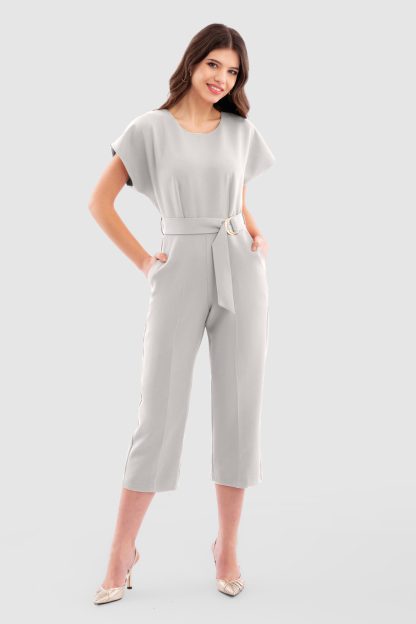 Closet London Silver Kimono sleeve Jumpsuit