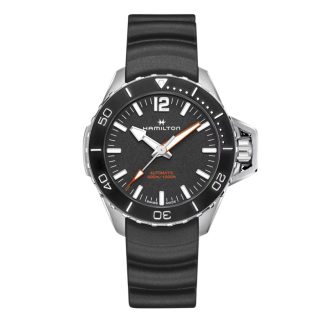 Khakhi Navy Frogman 46mm Auto Mens Watch Black