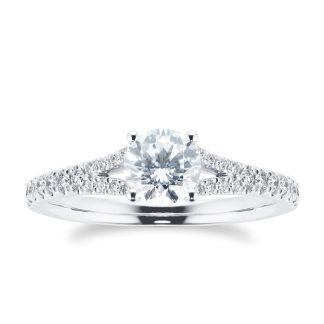 18ct White Gold 1ct Diamond Engagement Ring