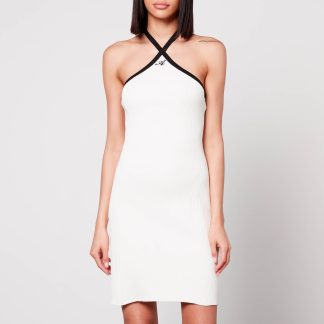 Axel Arigato Ada Ribbed-Jersey Halterneck Mini Dress