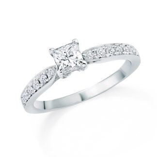 Boscobel Platinum 0.71cttw Diamond Engagement Ring - Ring Size N