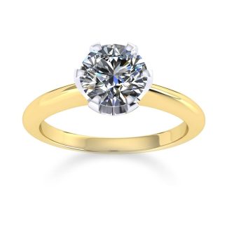 Hermione 18ct Yellow Gold 0.40ct Diamond Engagement Ring - Ring Size P