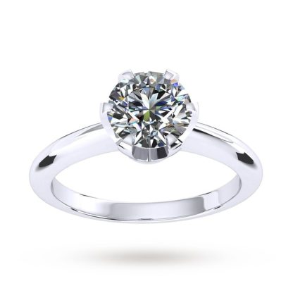 Hermione Platinum 0.25ct Diamond Engagement Ring - Ring Size N