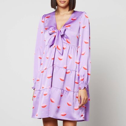 CRAS Rachelcras Printed Satin Dress