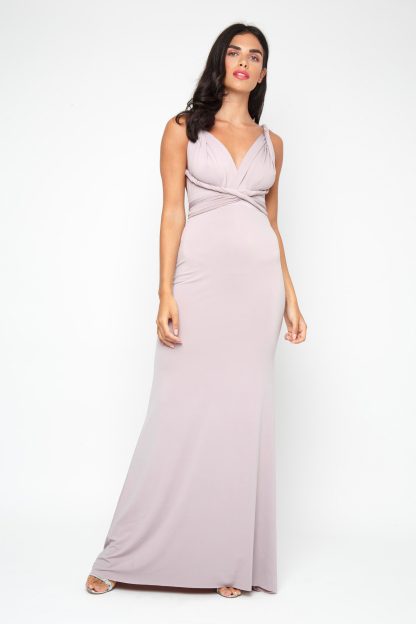 TFNC Multi Way Grey Maxi Dress