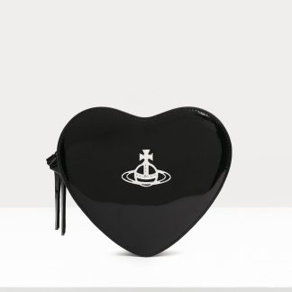 Vivienne Westwood Louise Heart Patent Leather Crossbody Bag