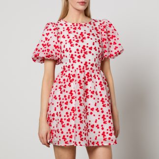 Sister Jane Dream Floral-Jacquard Organza Midi Dress