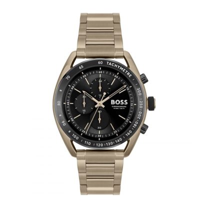 Centre Court Beige IP 44mm Mens Watch Black