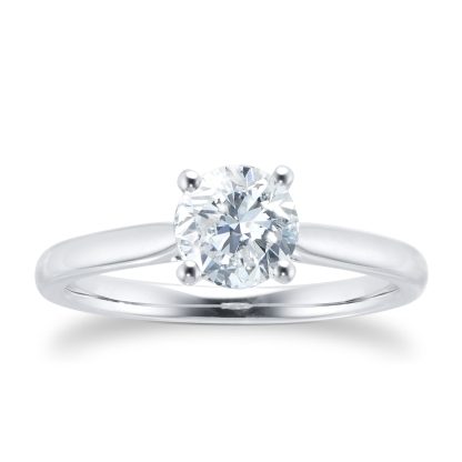 Platinum 1.00ct Solitaire Engagement Ring - Ring Size P
