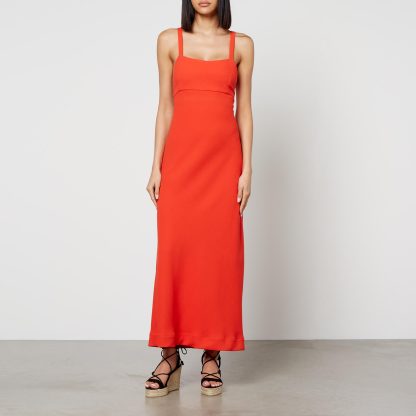 Rixo Brennan Wool-Cloqué Midi Dress - UK 8