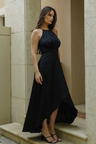 TFNC Vickie Black Maxi Dress
