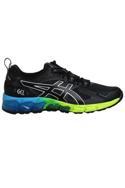 Mens Gel-Quantum 180 Lace-Up Black Synthetic Trainers, Black
