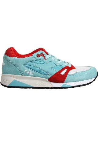 Mens Lace-Up Blue Synthetic Trainers, Blue