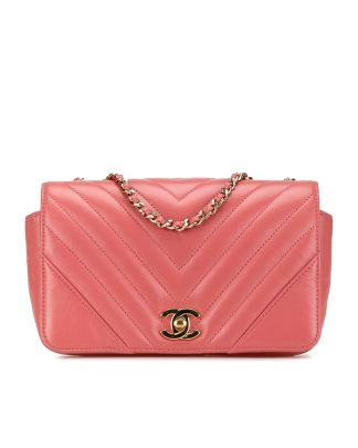 Mens Preloved 19 Quilted Leather Crossbody Wo - Pink Crossbody Bags, Pink