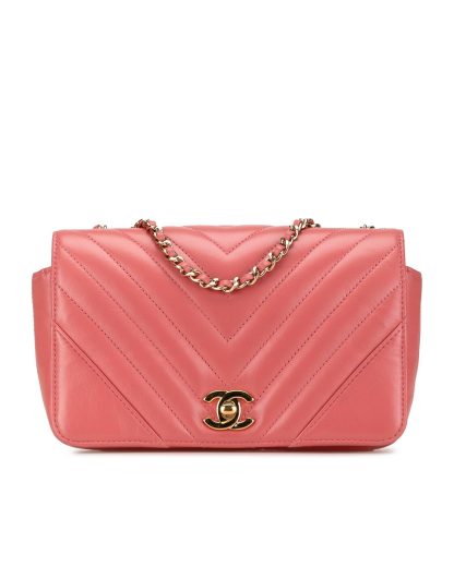 Mens Preloved 19 Quilted Leather Crossbody Wo - Pink Crossbody Bags, Pink
