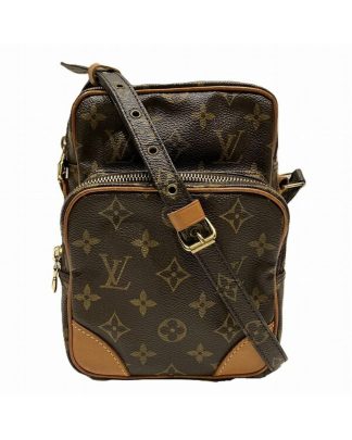 Mens Preloved Monogram Canvas Pochette Crossbody Bag Unisex - Brown, Brown