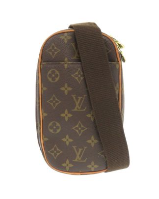 Mens Preloved Monogram Pochette Crossbody Bag Unisex - Brown Clutches, Brown