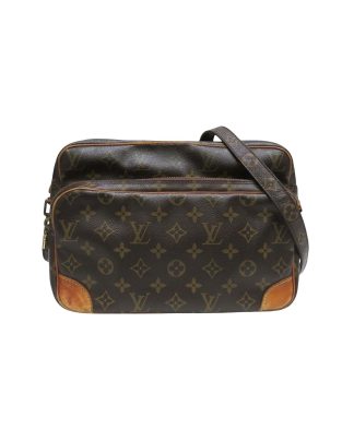 Mens Preloved Monogram Pochette Crossbody Bag Unisex - Brown Shopper Bags, Brown