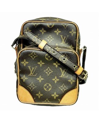 Mens Preloved Pochette Crossbody Bag Monogram Canvas Unisex - Brown, Brown