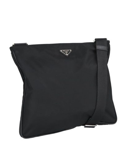 Mens Preloved TESSUTO Crossbody Bag - Black Shoulder Bags, Black
