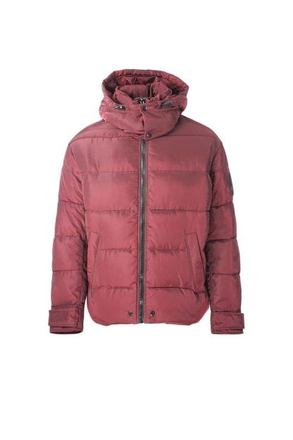 Mens Red W-Smith-YA-WH Burgundy Puffer Jacket, Red
