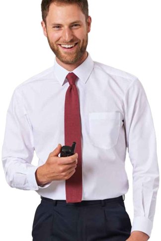 Mens White Juno Poplin Shirt, White