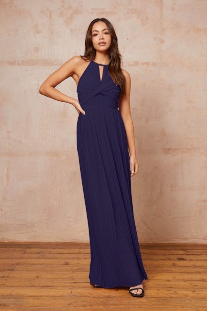 TFNC Sidony Navy Maxi Dress