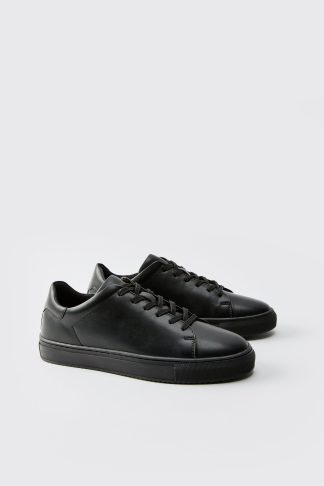 Mens Black Essential Skater Trainers, Black