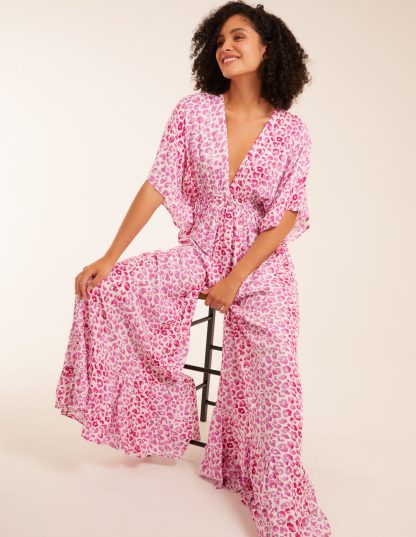Wide Leg Jumpsuit - S / PINK