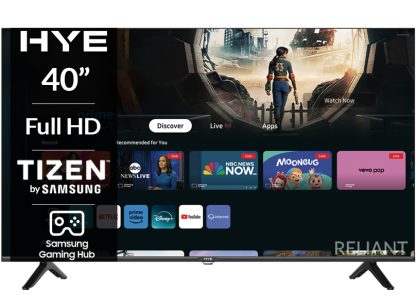 HYE 40" Full HD 2K Tizen OS WiFi Frameless Smart TV - 40FHDS1008