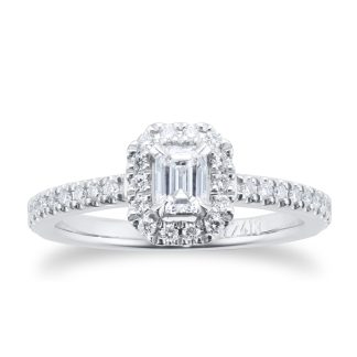 Amelia Engagement Ring With Diamond Band 0.50 Carat Total Weight - Ring Size O