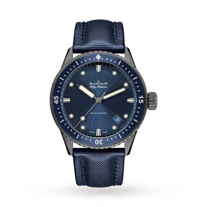 Fifty Fathoms Bathyscaphe 43.5mm Mens Watch Blue