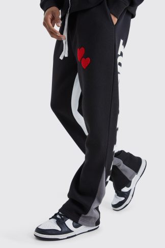 Mens Black Regular Fit Limited Edition Gusset Jogger, Black