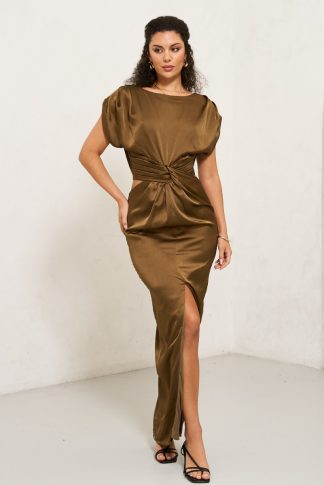 TFNC Lily Olive Maxi Dress